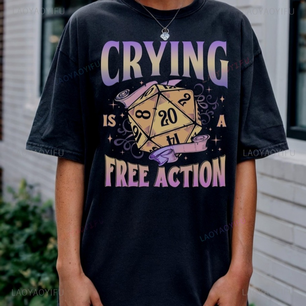 Funny DnD Crying Is A Free Act - Esports Gaming Shirts avis et prix