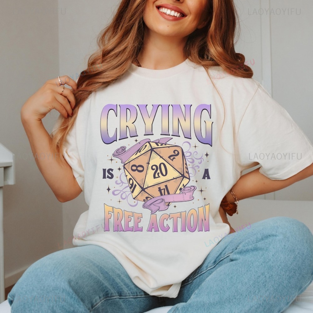 Funny DnD Crying Is A Free Act - Esports Gaming Shirts avis et prix
