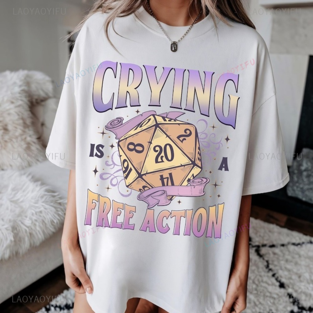 Funny DnD Crying Is A Free Act - Esports Gaming Shirts avis et prix