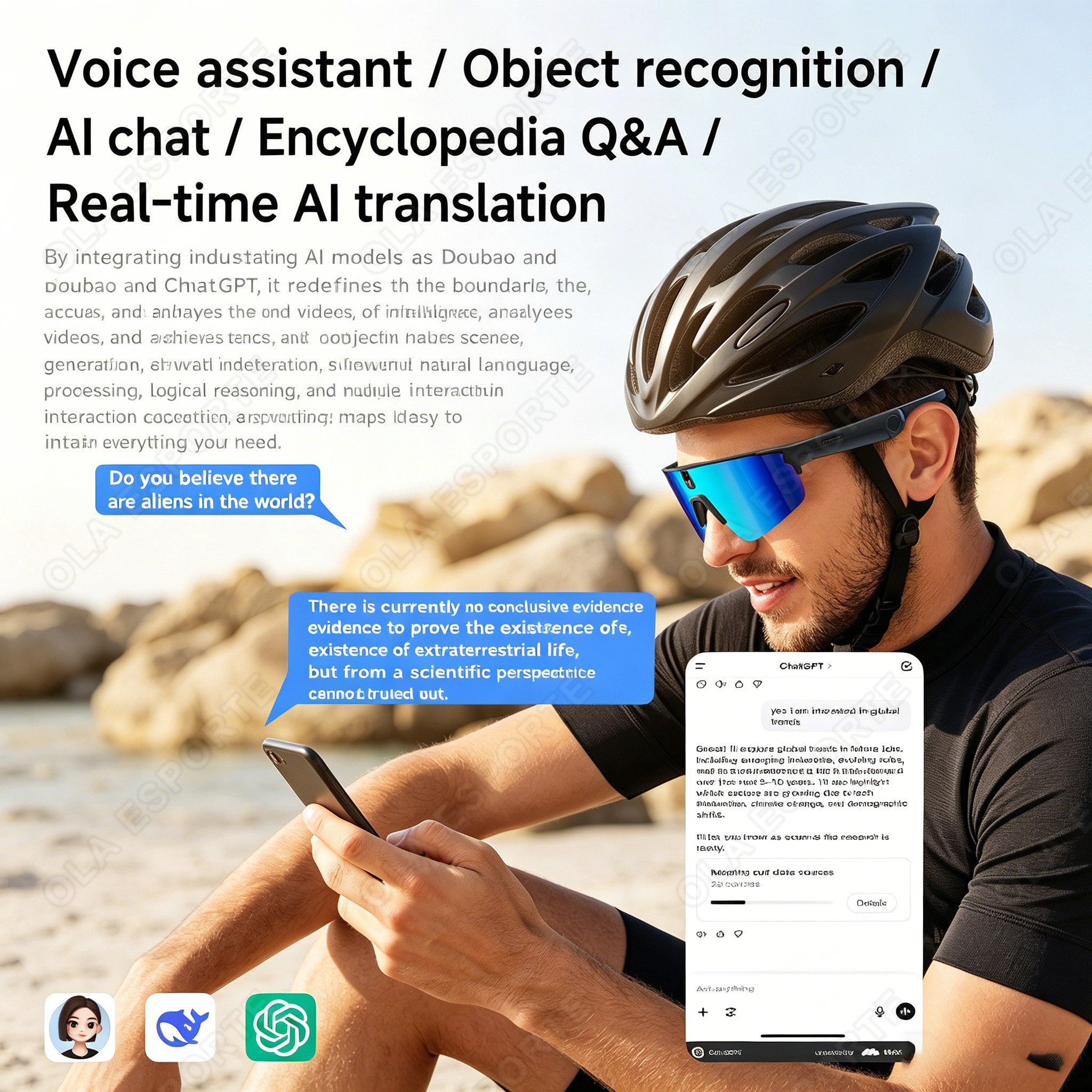 Cycling AI Smart Glasses 4K HD - Esports Gaming Pk avis et prix