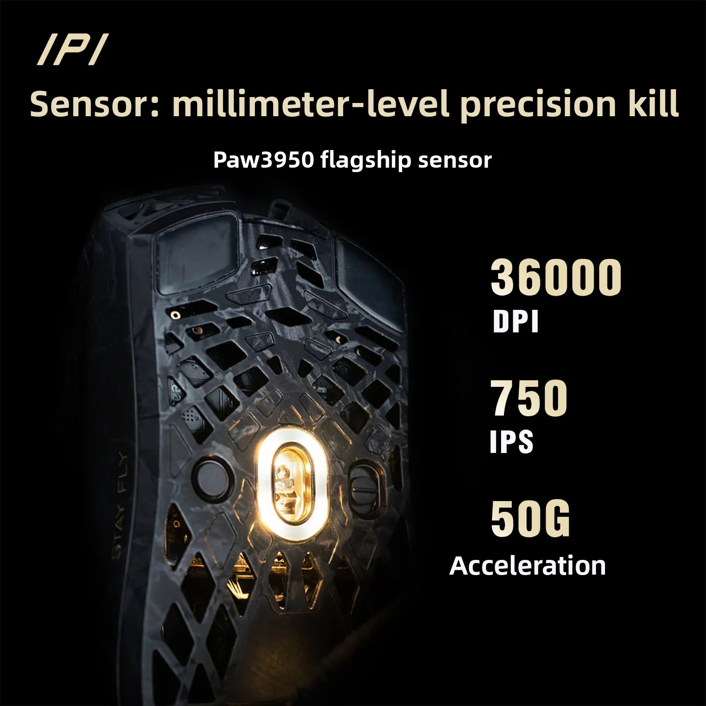 IPI STAY FLY Dual 8K PAW3950 M - Esports Gaming Mice avis et prix