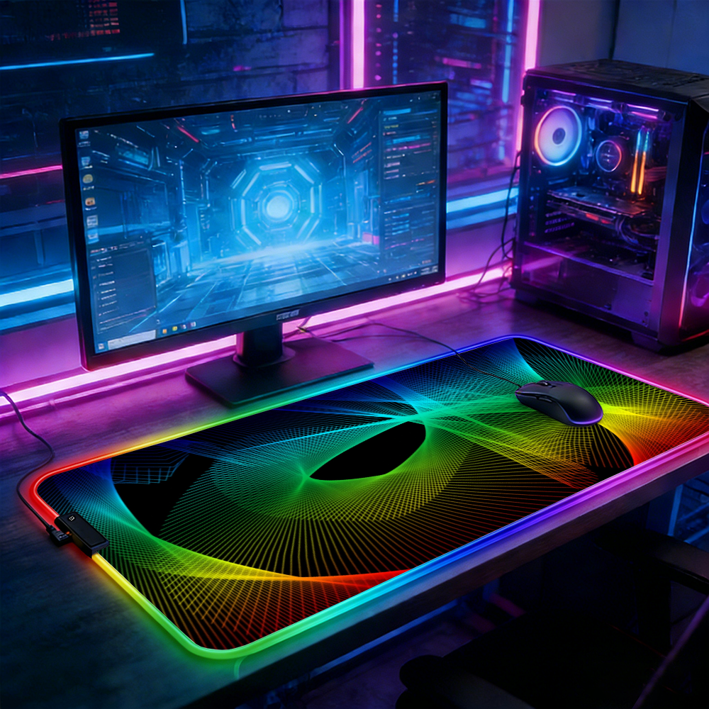 LED Lighting RGB Mouse Pad E-s - Esports Gaming Maus avis et prix