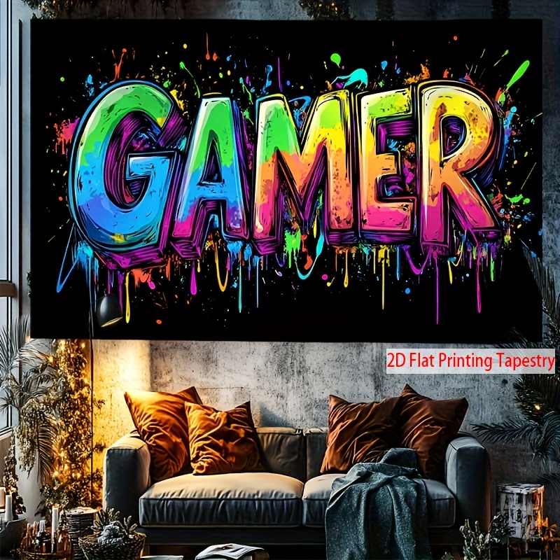 VIKAMA Gaming Tapestry Video G - Esports Gaming Background avis et prix