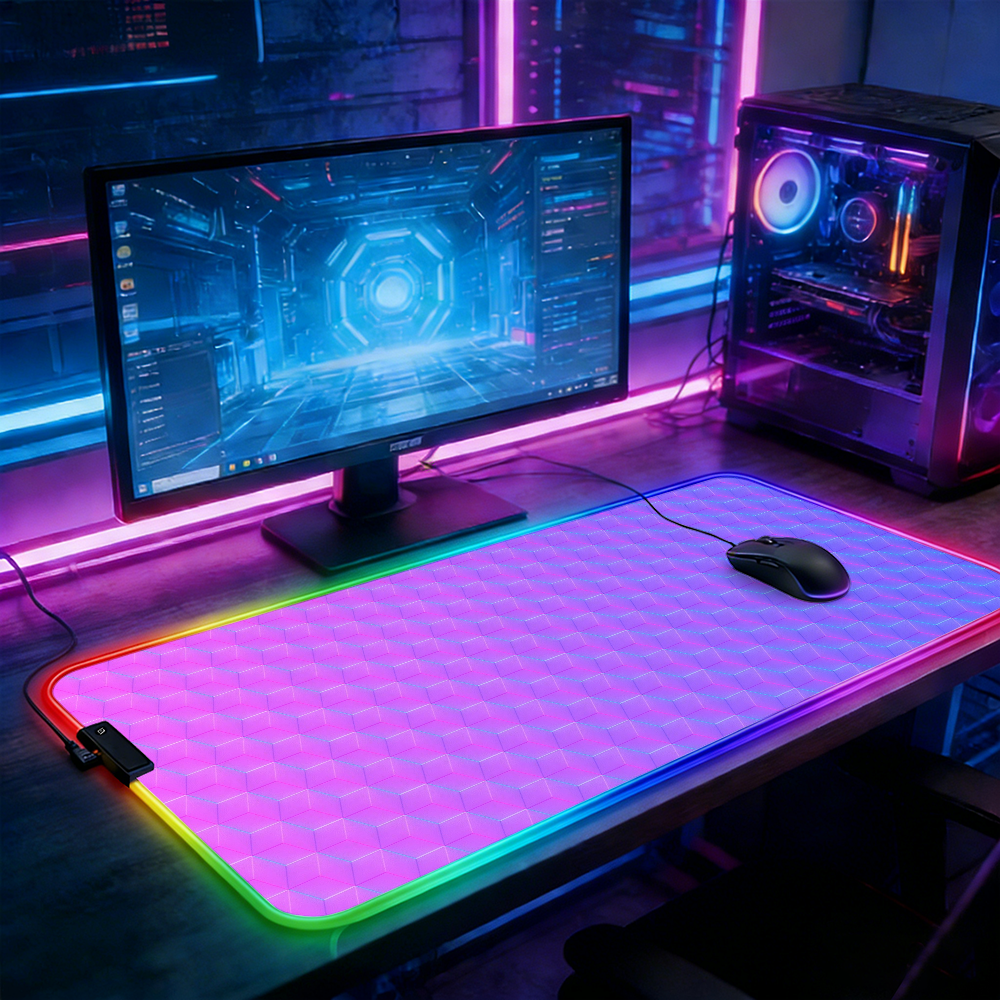 LED Lighting RGB Mouse Pad E-s - Esports Gaming Maus avis et prix