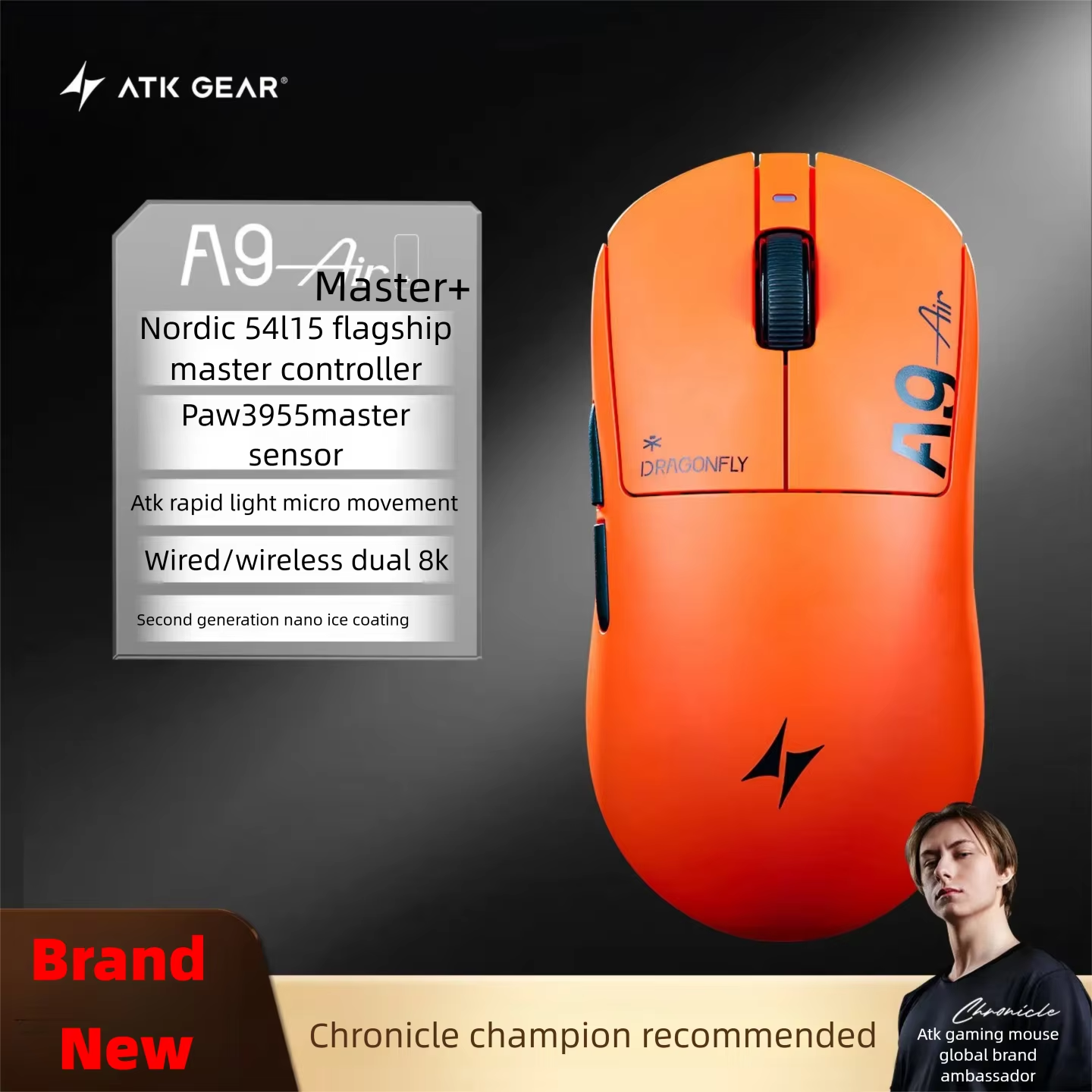ATK A9 Air Ultimate Plus Gamin - Esports Gaming Mice avis et prix
