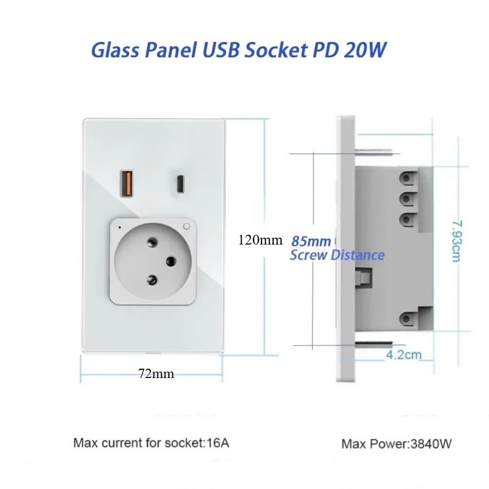 Adea Wifi Tuya Wall Socket Usb - Controller Charging Stand avis et prix
