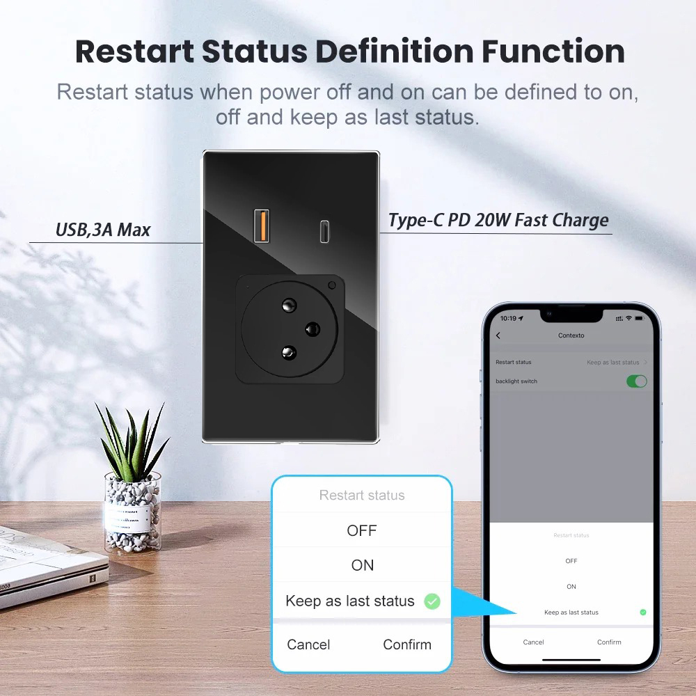 Adea Wifi Tuya Wall Socket Usb - Controller Charging Stand avis et prix