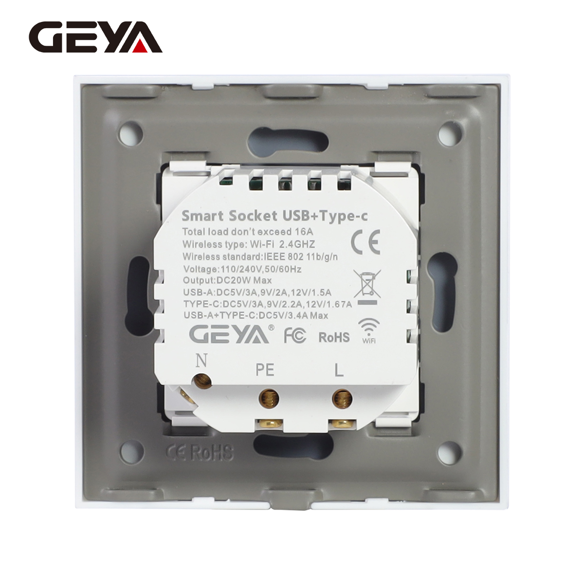 GEYA Wifi EU Socket With 20W T - Controller Charging Stand avis et prix