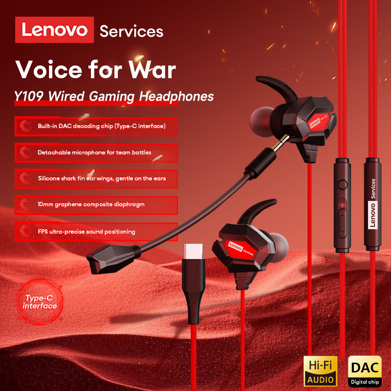 Lenovo Y109 Wired Gaming Heads - Esports Gaming Phone avis et prix