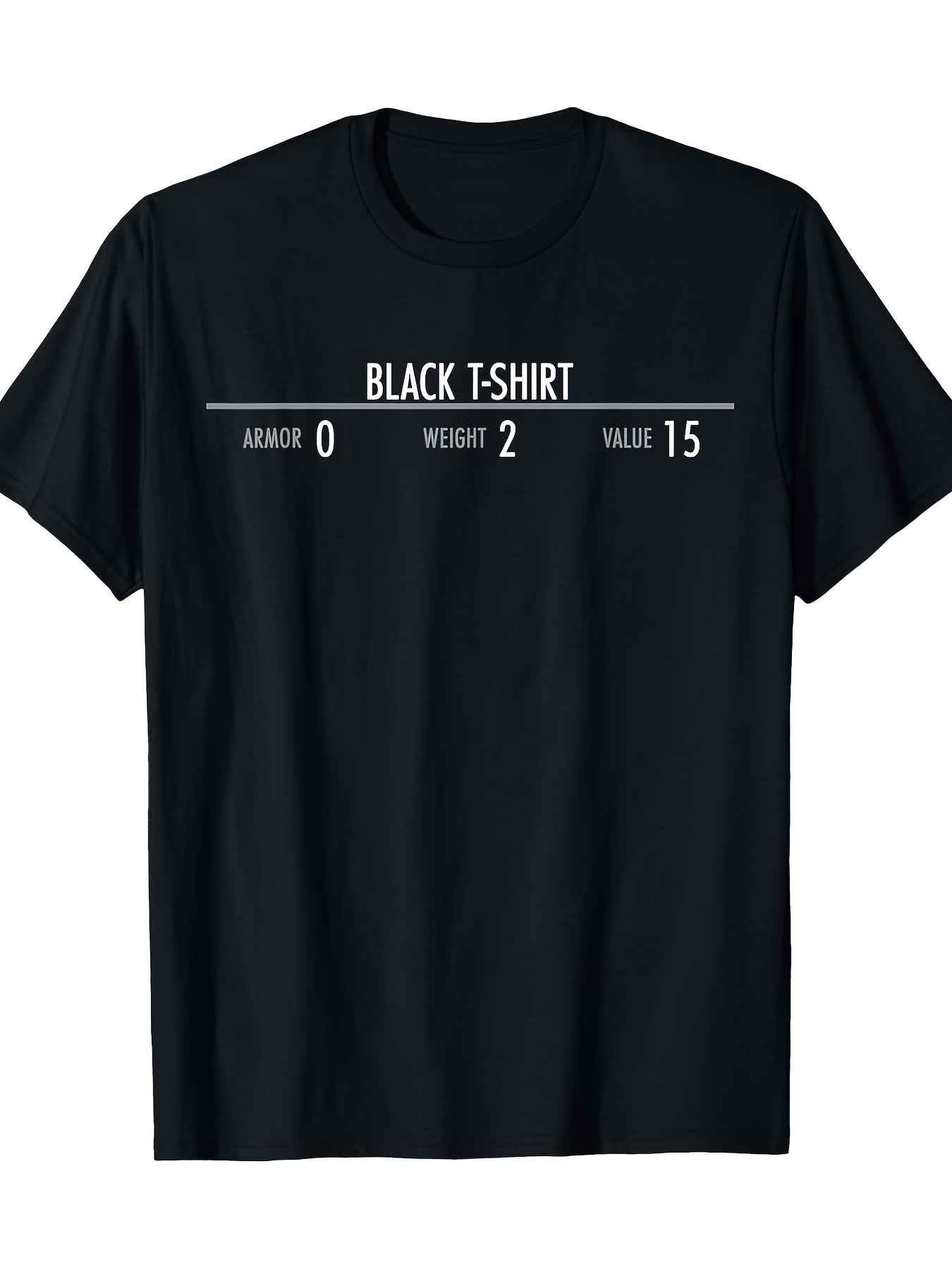 Skyrim Armor Stats Graphic Tee - Esports Gaming Shirts avis et prix